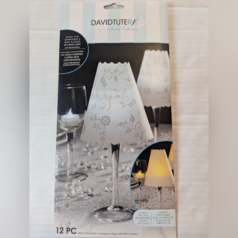 Vellum Lampshade From The Davidtutera Bridal Collection Set Of 3 Brand New - Picture 2 of 7